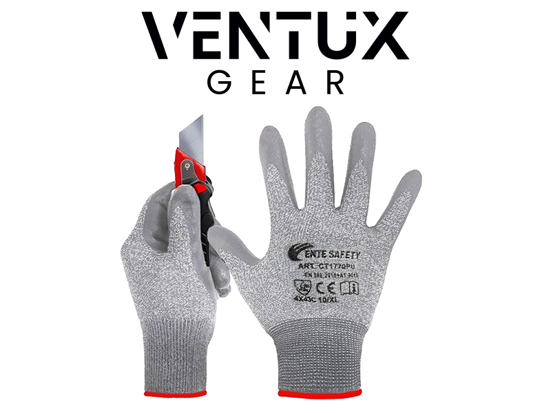 Guanti Livello 5 Guanti Antitaglio Livello 5 Di Sicurezza - Resistenza Al Coltello, Impugnatura Antiscivolo UK Guanto Acciaio Per Affettatrice