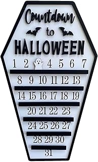 Halloween Countdown Advent Calendar - Advent Calendar for Halloween | Advent Calendar Wall Hangings, Wooden Crafts, Halloween Party Supplies, Countdown to Halloween, Piomoner