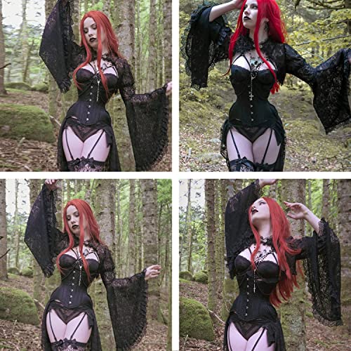 Image of Ypser See Through Glitter Mesh Crop Top Sheer Open Front Shrug Fishnet Cover Ups