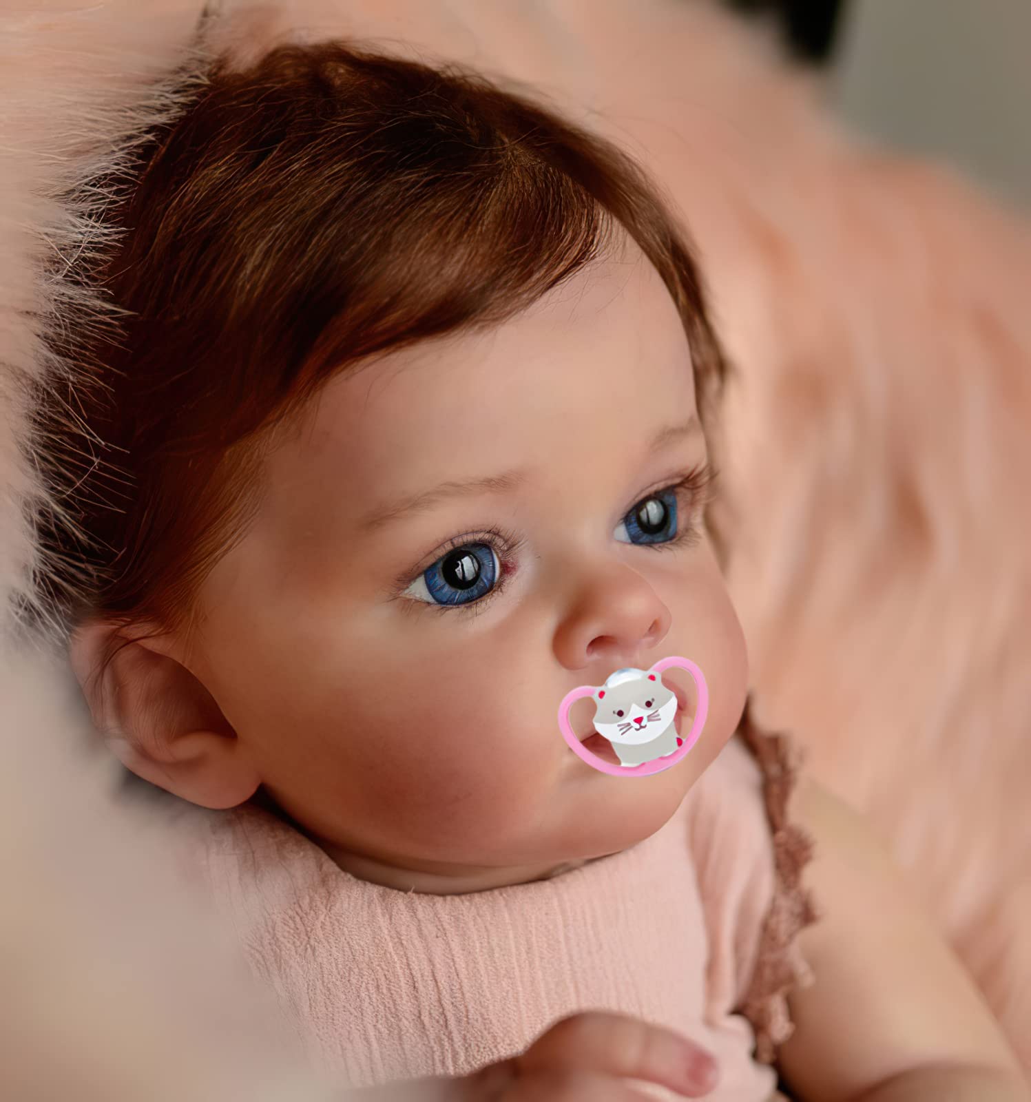 Negrita MineeQu 60CM Talla Grande Pelo Rizado Arraigado A Mano