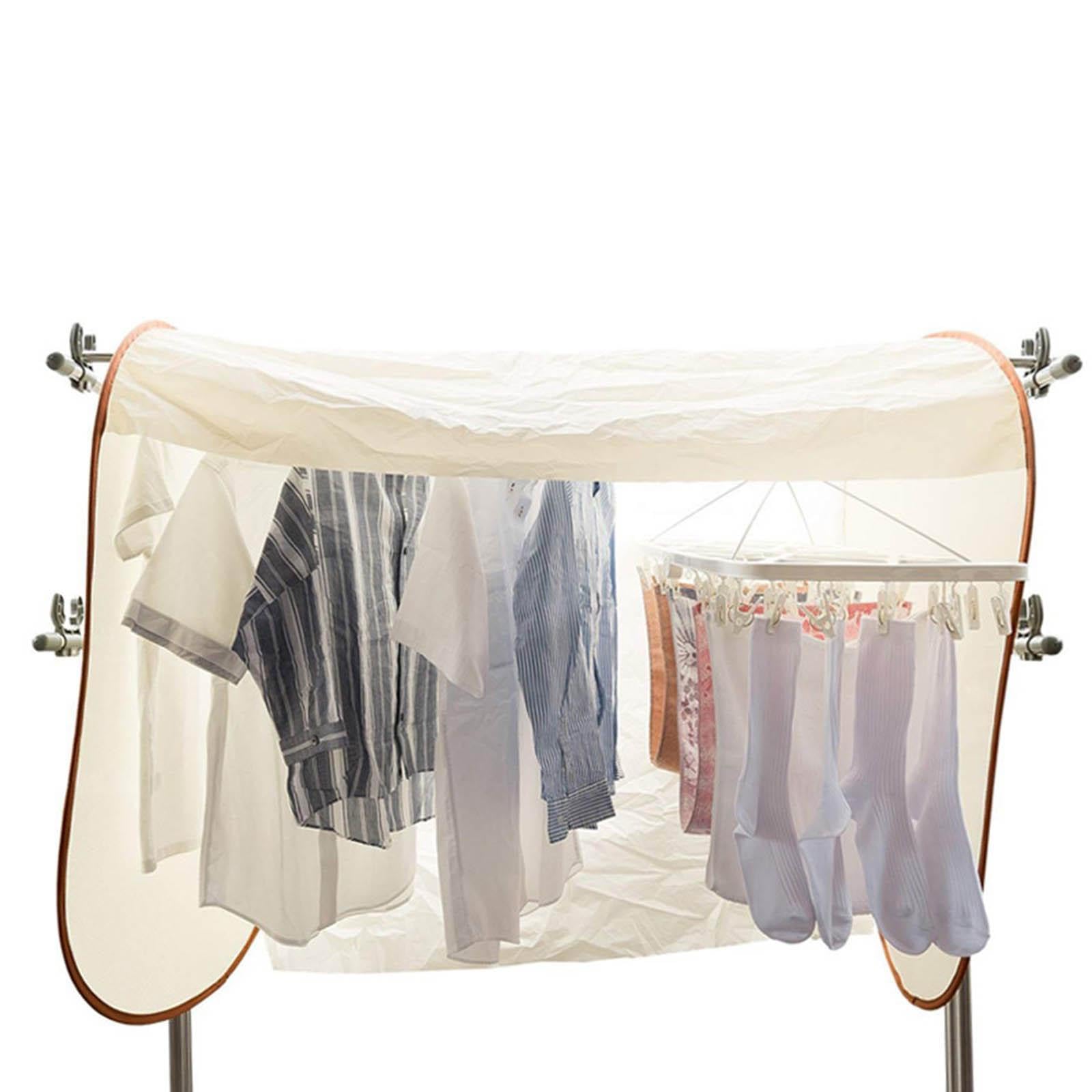Amagogo Funda para Tendedero de Ropa con Cubierta Protectora Impermeable y Antipolvo Fácil de Instalar y Adecuada para Prendas como Trajes y, 1.6 Millones