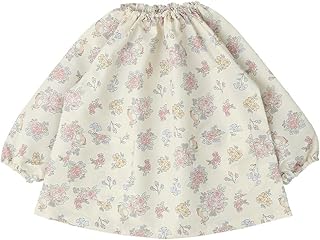 [SANTOWA] [サントーワ] プレイウェア スモック お着替え簡単 雨を弾く 汚れに強い 12カラー 3サイズ展開 [ 90-130cm ] お砂場着 長袖 柄 砂遊び 女の子 男の子 エプロン キッズ 汚れ防止 子供服