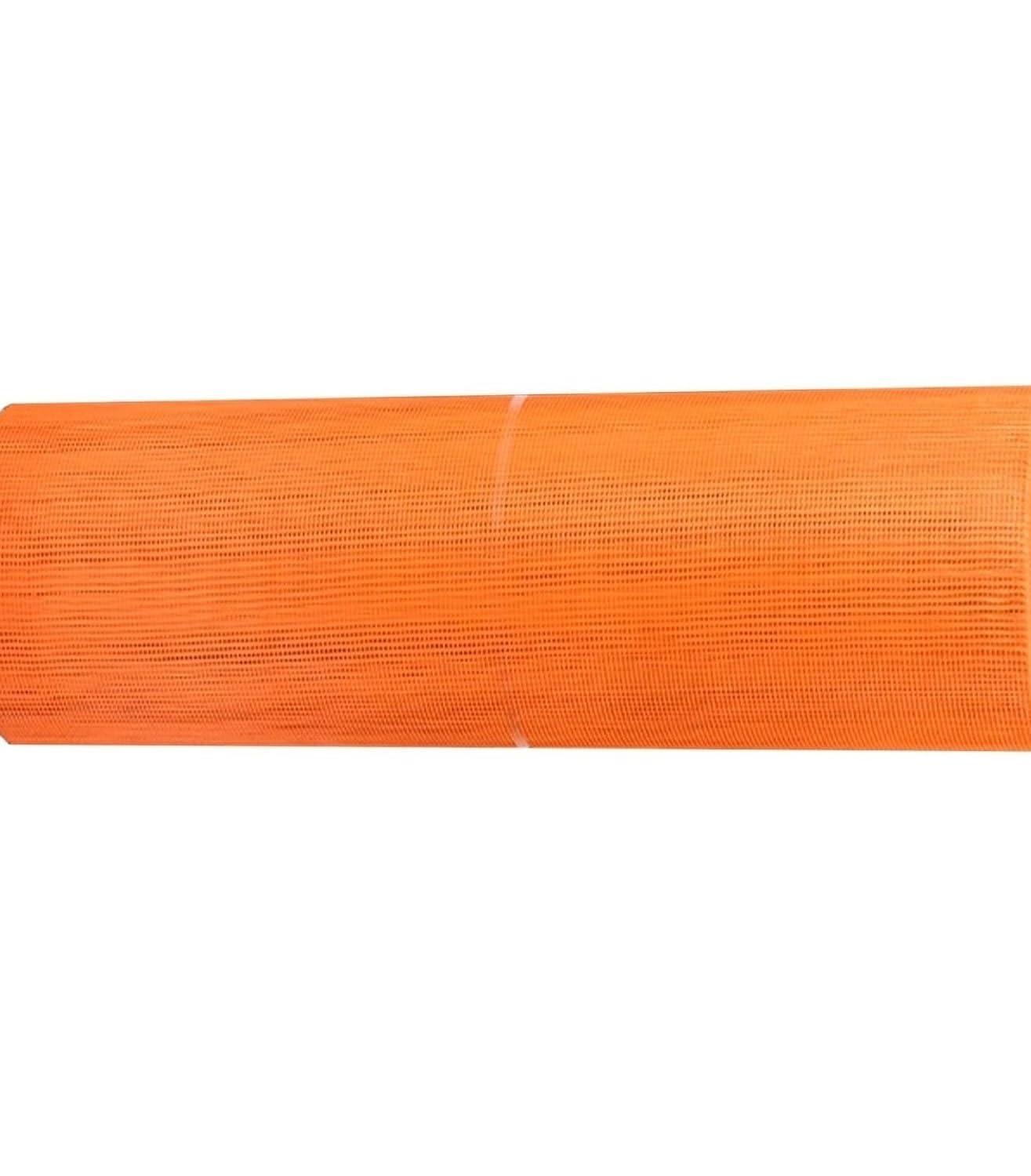 Malla de Refuerzo de Fibra de Vidrio, paño de Yeso Resistente a los alcalinos for reparación y Aislamiento de Paredes, 1 ud.(Orange,50mx0.4cm)