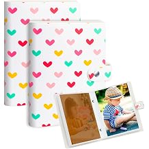 Ruibytree 2 Pack Small Photo Albums 6x4 Slip in, Holds 52 Photos Each,White