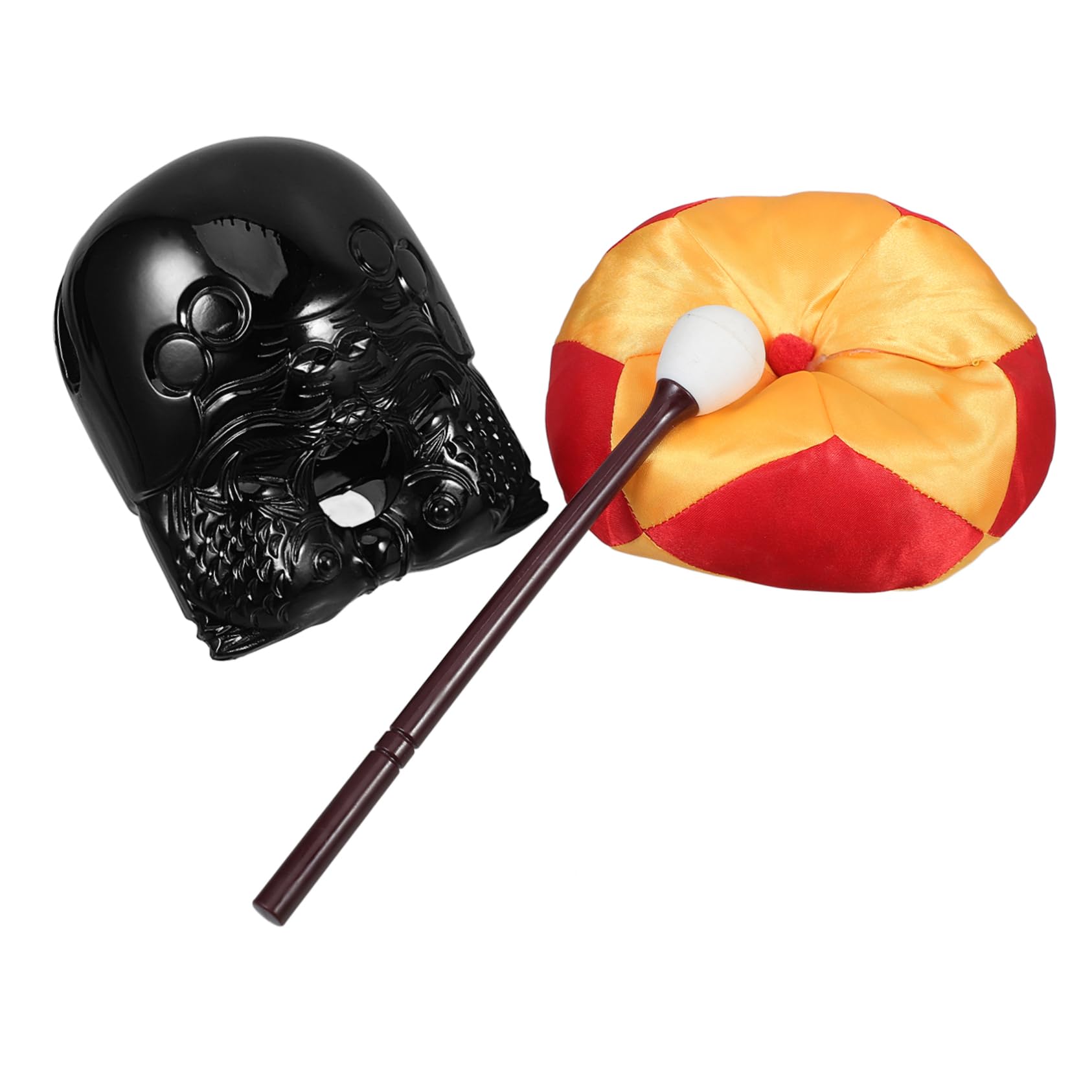 VICASKY 1 Set Temple Imitation Woodblock Meditation Cushion with Smooth Edges for Comfortable Use for Religious Practices and Chanting Buddhist