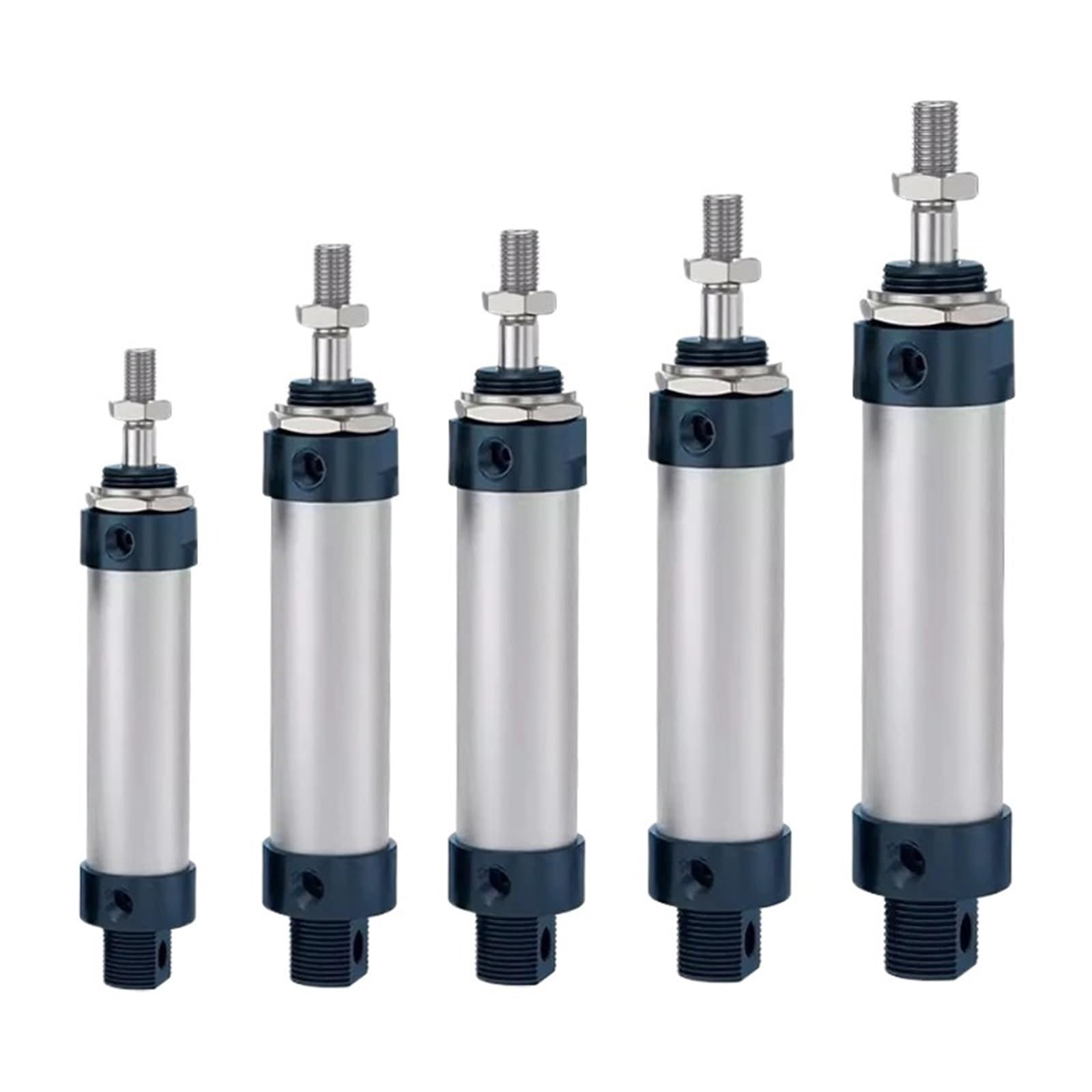 Cilindro neumático MAL 20mm de doble efecto para movimientos lineales precisos de 200mm