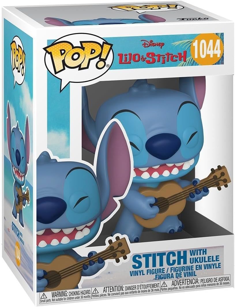 Pop! Disney: Stitch With Ukulele - Disney: Lilo & Stitch - Collectable Vinyl Figure - Gift Idea - Official Merchandise - Toys for Kids & Adults - Movies Fans - Model Figure for Collectors
