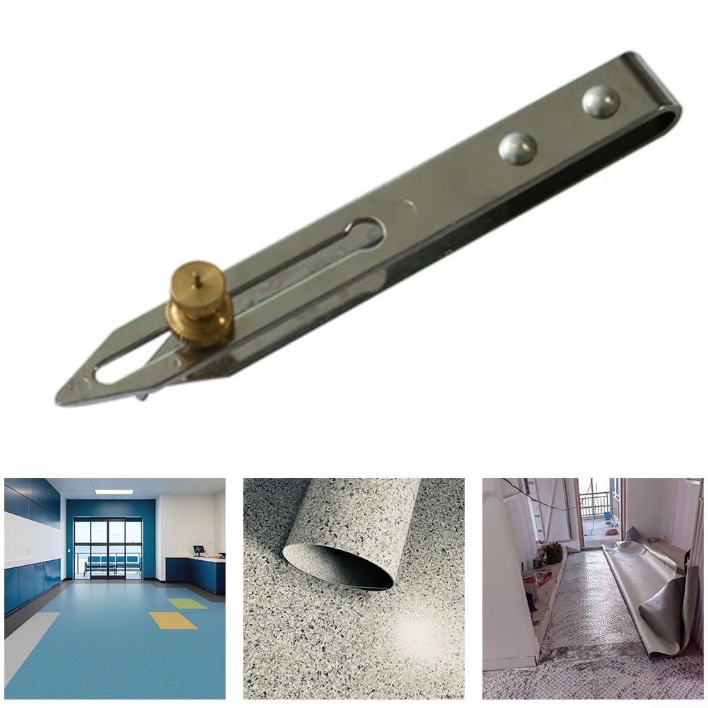 Herramienta de trazado de Piso para Suelos de Vinilo y PVC, Cortador de trazado de Huecos para Corte y Ajuste precisos de Bordes