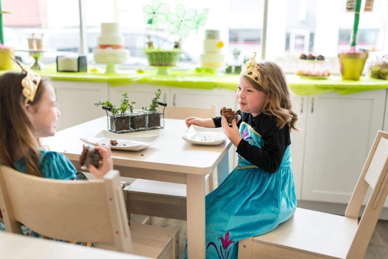 Little Adventures Ice Queen Coronation Dress Up Costume for Girls - Image 6