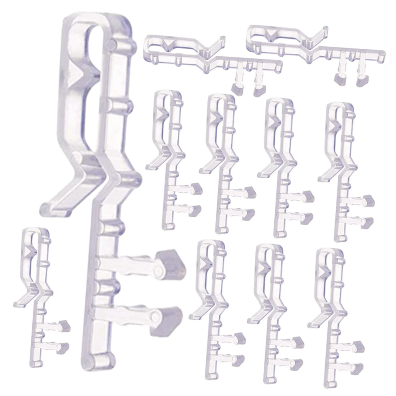 ULDIGI 12Pcs Transparent Blind Retainer Clips for Valance Lightweight Window Blind Clips Easy Installation Wear Resistant Curtain Accessories for Home Decor
