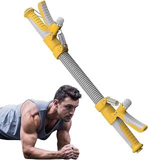 Entrenador de brazos, dispositivo de entrenamiento de músculos pectorales para fortalecer los brazos, entrenador de mano portátil con resistencia ajustable para mujeres y hombres