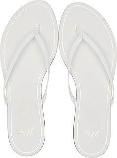 white flip flops amazon