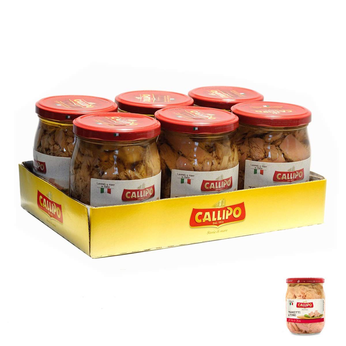 Trancetti di Tonno all'olio di oliva 6 x 550gr