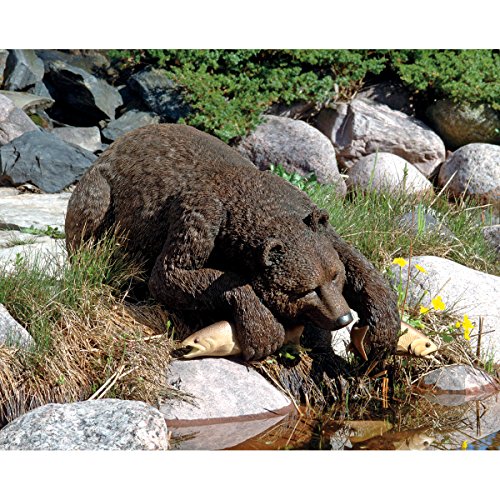image for Design Toscano DB383082 Catch of The Day Bear Fishing Outdoor Garden P