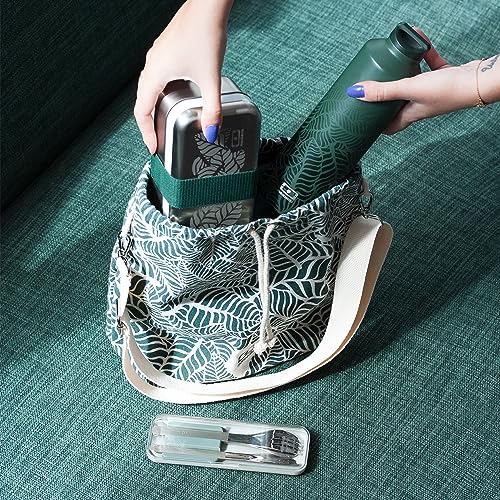 monbento - MB Fresh Jungle Insulated Lunch Bag for Women and Men - Green, Graphic Jungle - Image 3