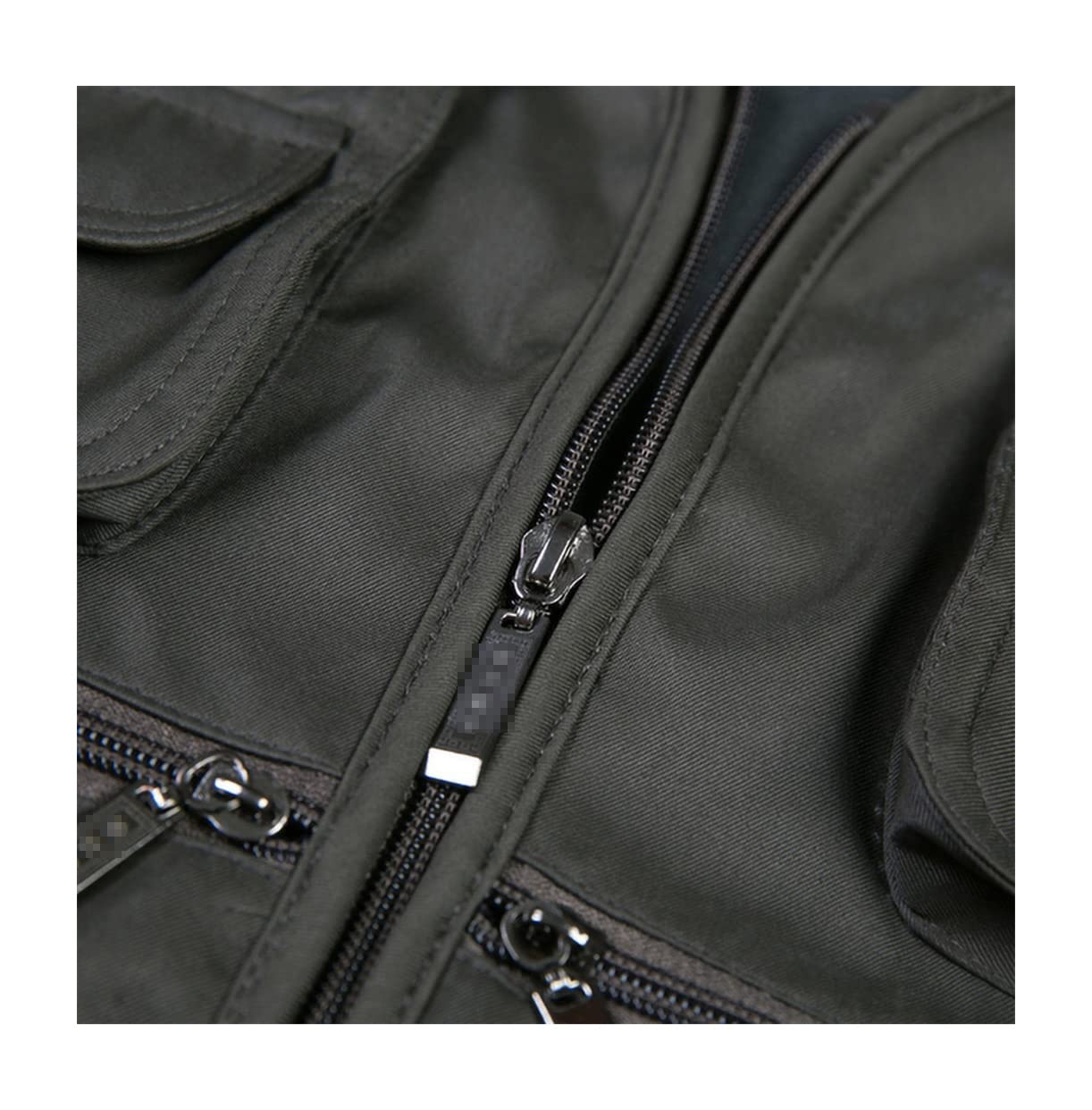 Chaleco clásico de múltiples bolsillos para hombre, chaleco de trabajo sin mangas con capa sólida, chaqueta de chaleco de malla para fotógrafos