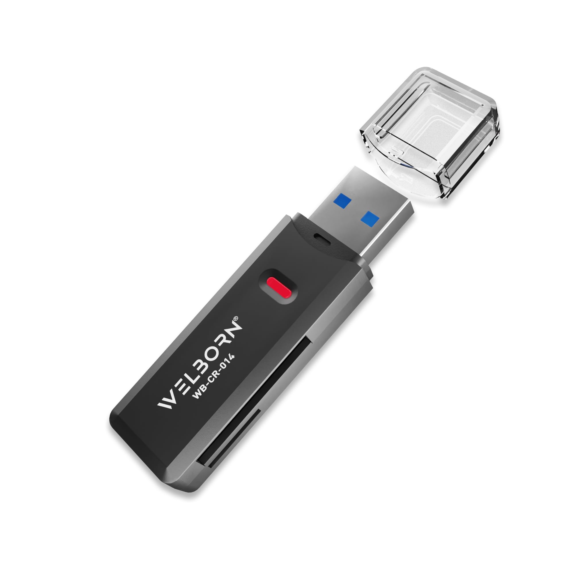 Welborn High Speed USB 3.0 Card Reader Micro SD/T-Flash, SD Slot- SD Card/SDHC/SDXC Compatiable with Laptop, Desktop and More (B0CN1HM161) Amazon Price History, Amazon Price Tracker