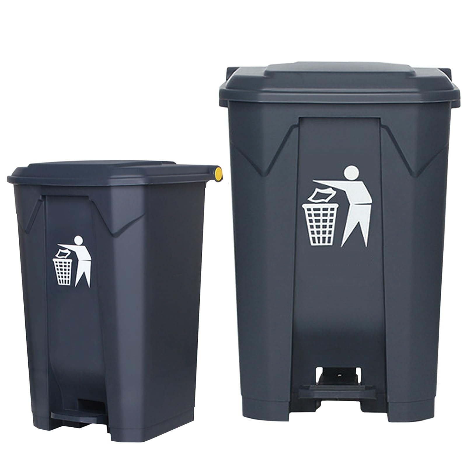 Amazon.co.jp: Plastic Trash Can Indoor/Outdoor Trash Can