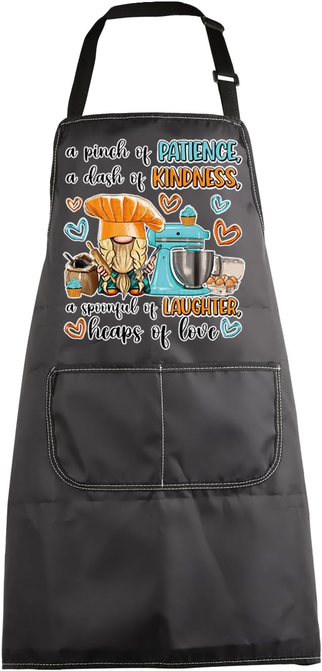 MBMSO Baking Aprons for Women Baking Gifts for Bakers Bakery Apron Home Kitchen Apron for Cooking Grilling Pastry Chef Gifts