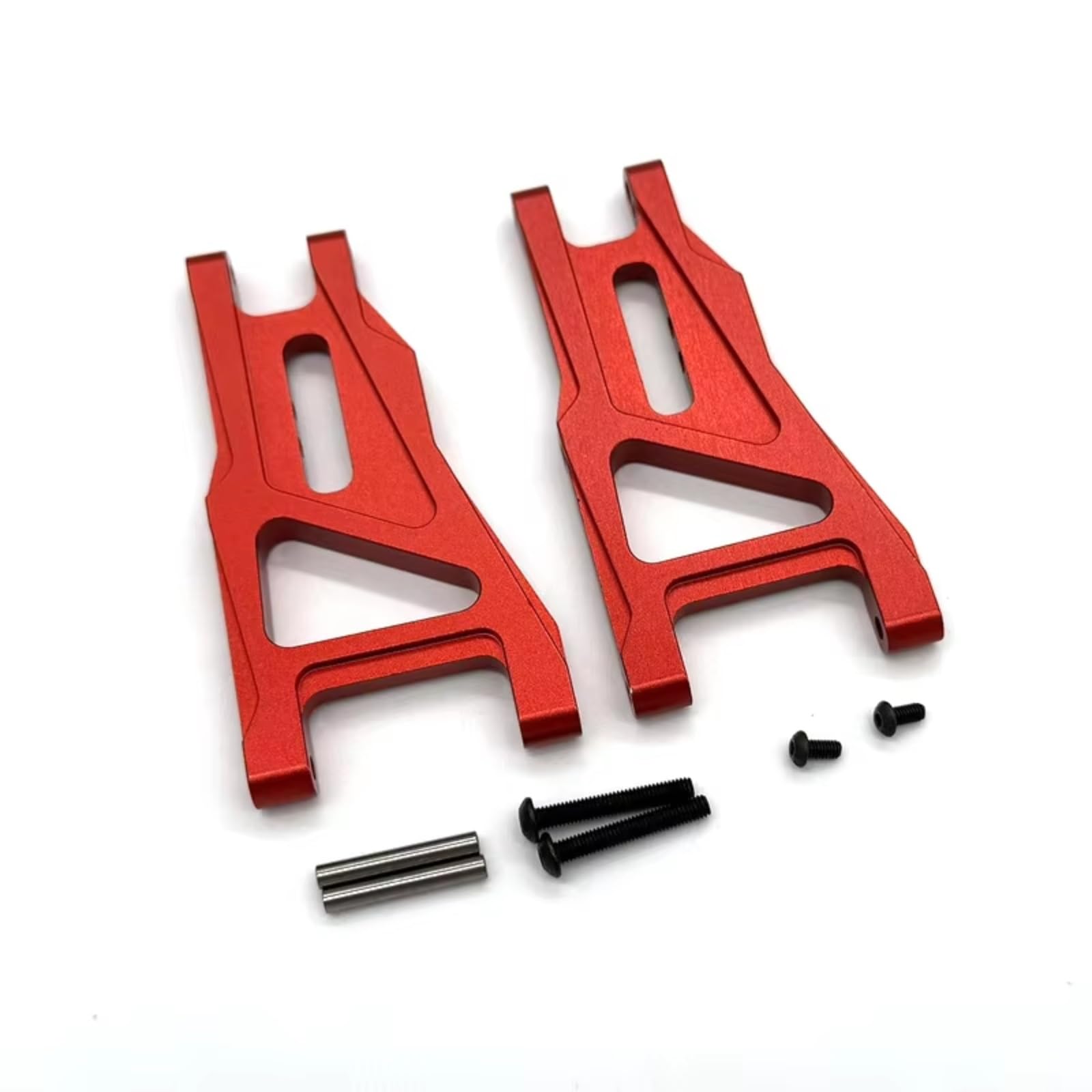 Brazo Control Piezas para NXGEN DT04 58741 DT03 58587 58628 1/10 Piezas | Piezas coches RC con brazo inferior delantero metal rigidez suspensión mejorada precisión dirección(Red)
