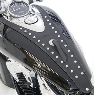 Mustang Motorcycle - 10-14 Honda VT1300C Sabre, 10-16 VT1300C Stateline Cruiser Tank Bib w/Studs - Black