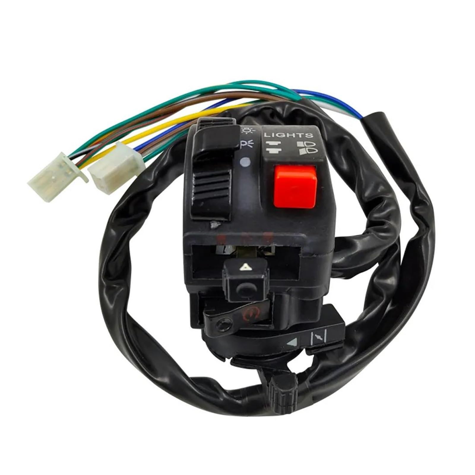 Interruttore Manubrio Moto 22mm - Pulsante On/Off Per ATV, Dirt Bike, Scooter, Nero - Foto 10