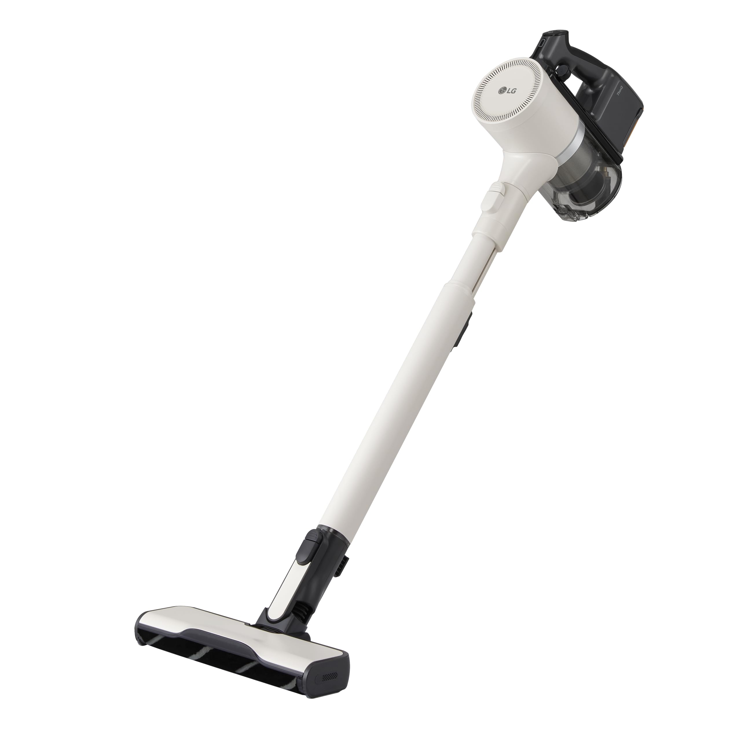 LG CordZero A9K Lite1C, Aspirapolvere senza Fili, Sistema Kompressor, 220W, Autonomia 60 min, Maxi Spazzola Parquet con LED Rivela Polvere, Wi-Fi, 2 Accessori, Filtro 5 Strati, Calming Beige
