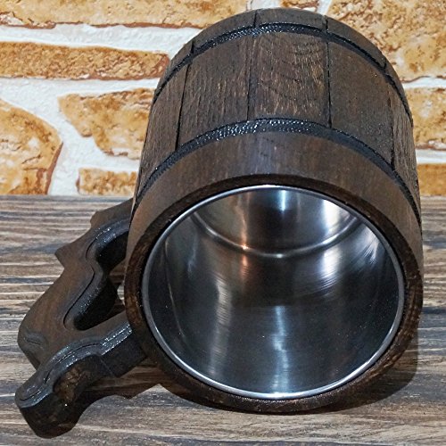 Dungeon Master Beer Mug, Dungeons & Dragons Wooden Beer Stein, DM Gift, DnD Beer Tankard, Gift for Him, Geek Gift