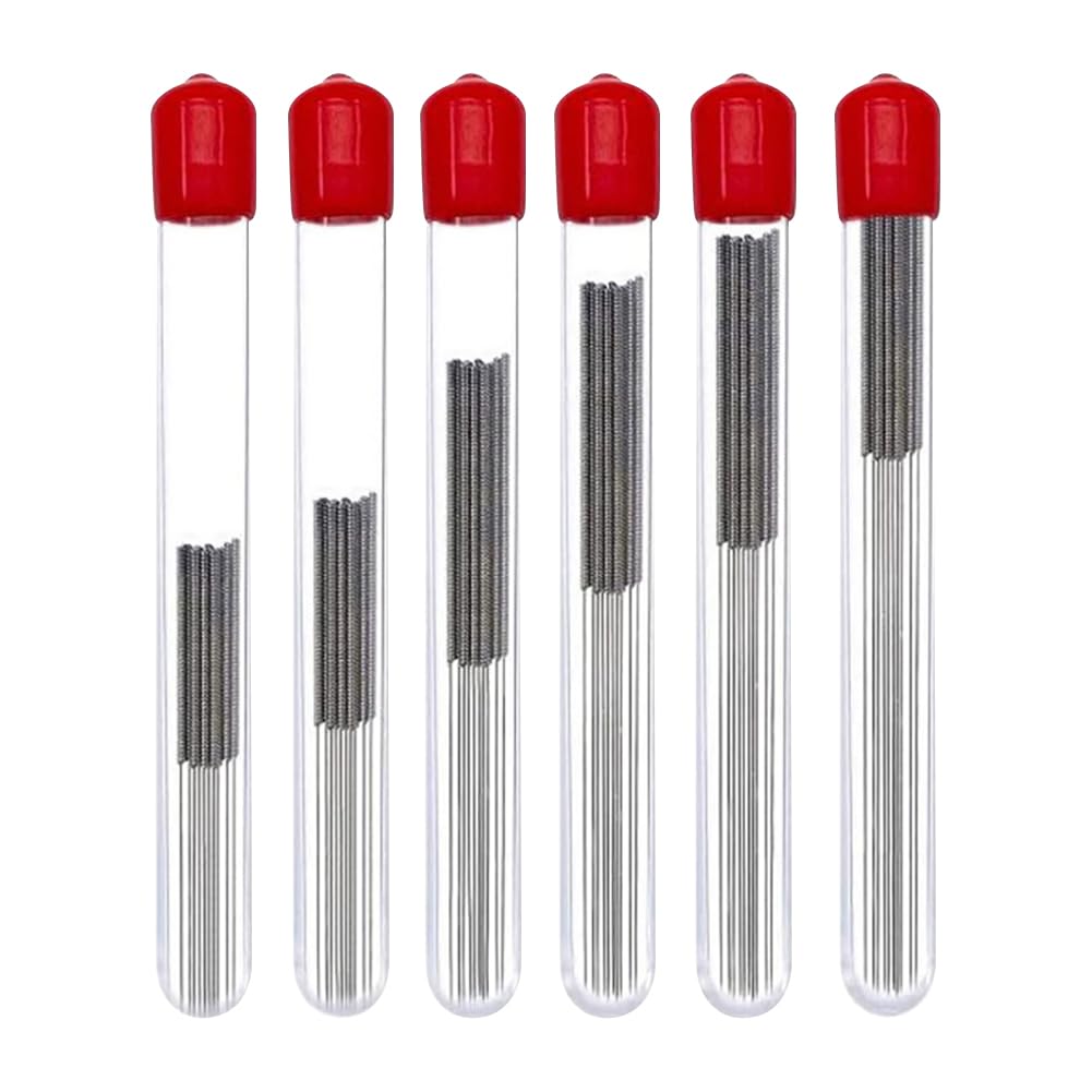 UUYYEO 60 Pcs Stainless Steel Nozzle Needles 3D Printing Nozzle Tip Cleaning Needles 3D Printer Nozzle Cleaners 3D Print Cleaning Kit Tools with