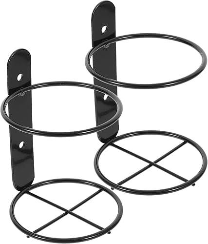 Garneck Estante de pared para vino, 2 unidades, estantes de pared para vino, estante de vino de hierro, soporte para botella de champán, estante de