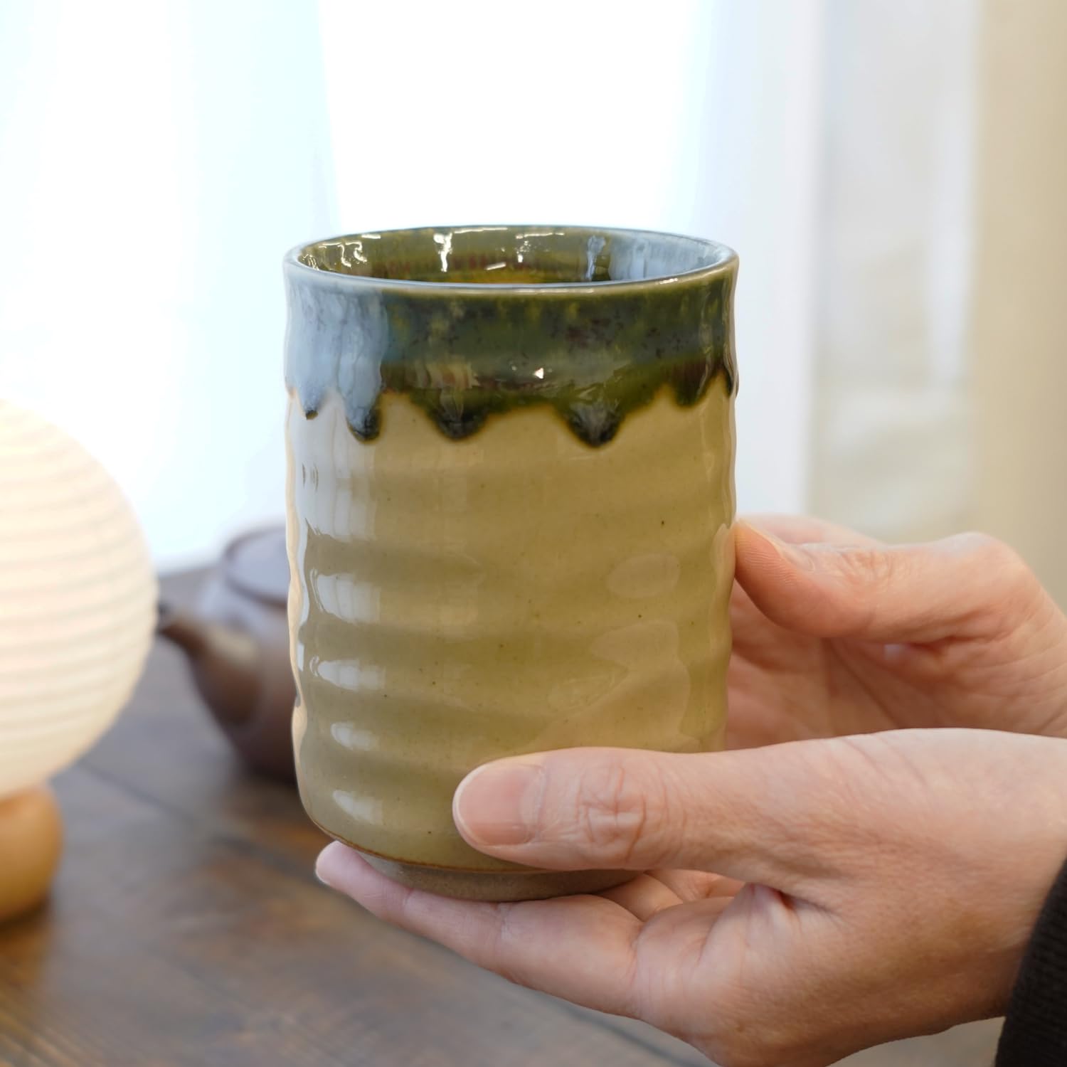 Amazon.com: Mino Ware Japanese Yunomi Tea Cup 12.5 fl oz