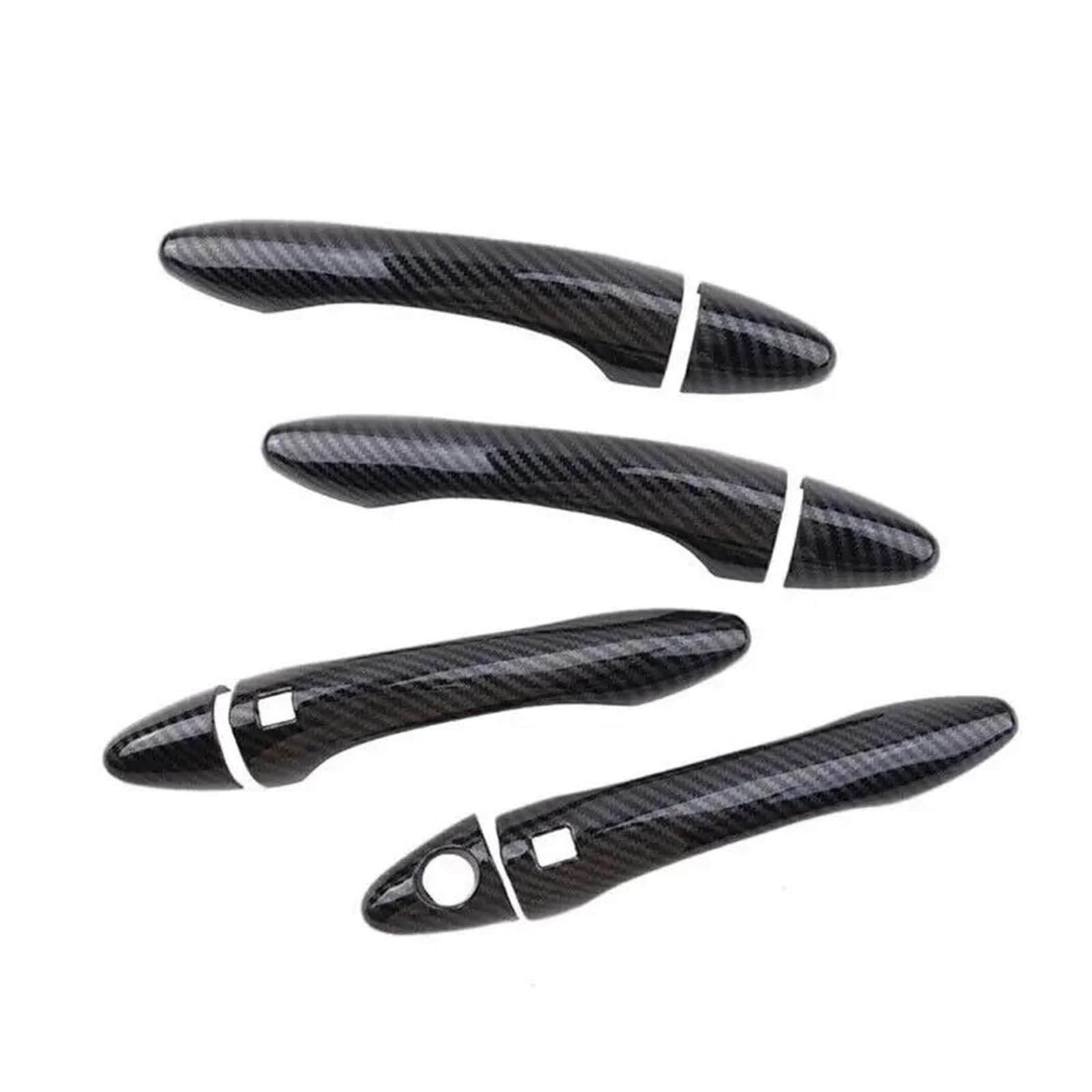 MTVTFECEWG for Kia for Optima K5 2011 2012 2013 2014 2015 Car Exterior Door Handle Moulding Cover Trim Sticker (Carbon Texture B)
