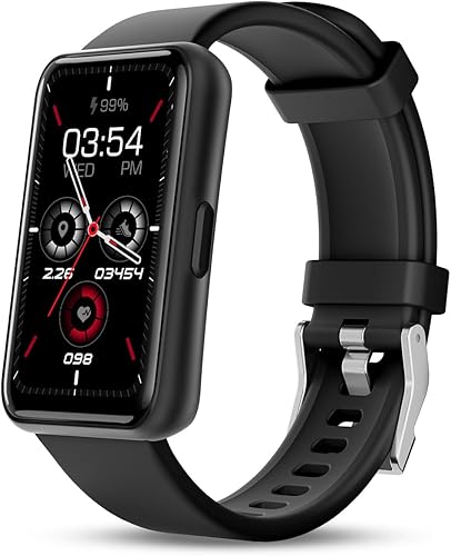 WalkerFit Reloj inteligente para hombre, monitor de sueño de frecuencia cardíaca y presión arterial, resistente al agua y reloj inteligente Android