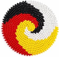 Vista 13 de Parche de roseta de cuentas de semilla con medallón 2.5 pulgadas redondo (Águila Calva 1)