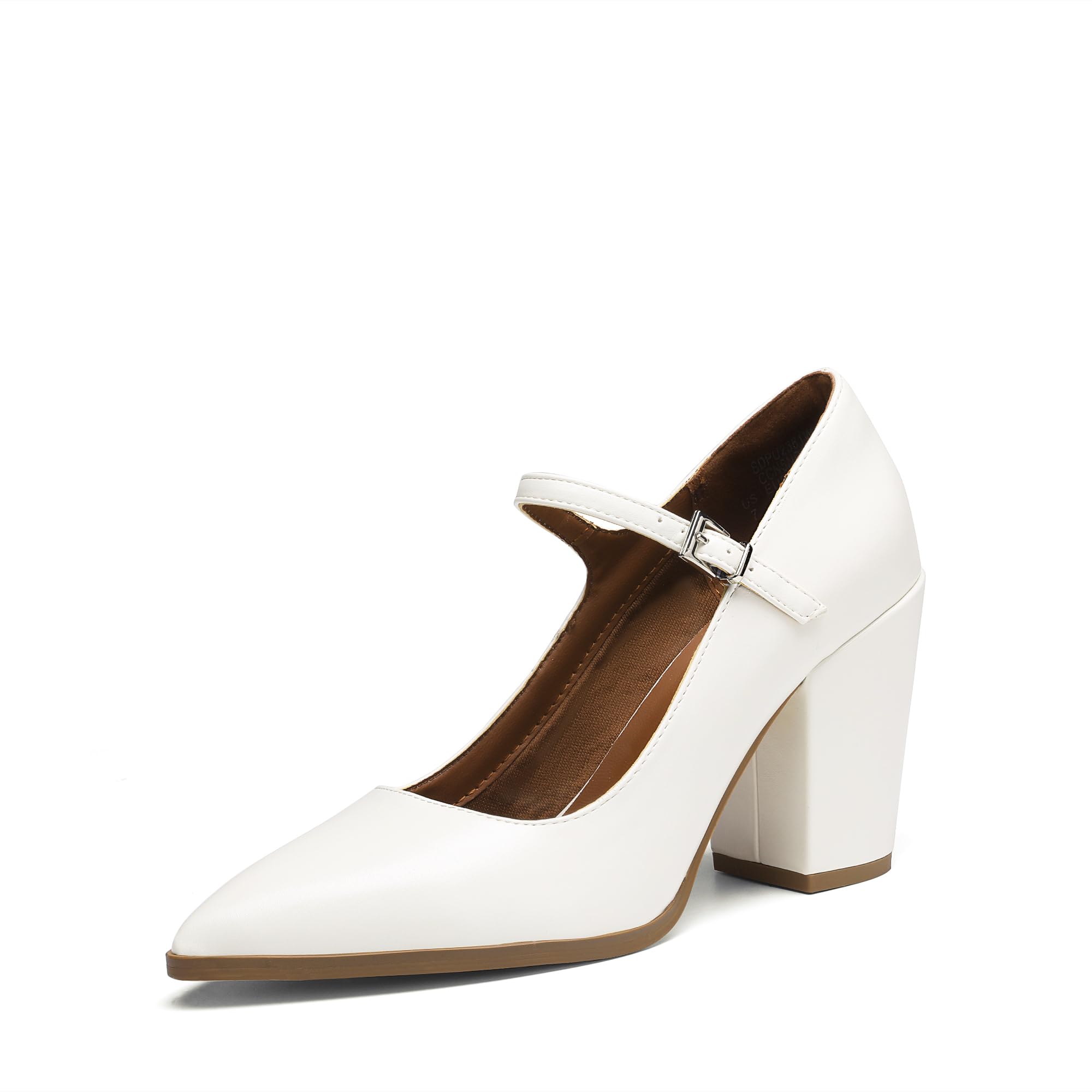 Black Mary Jane Pumps Chunky Heel DREAM PAIRS Women's Mary Jane Dress Shoes Low Block Closed Toe Heels Dream Pairs Mary Janes Shoes