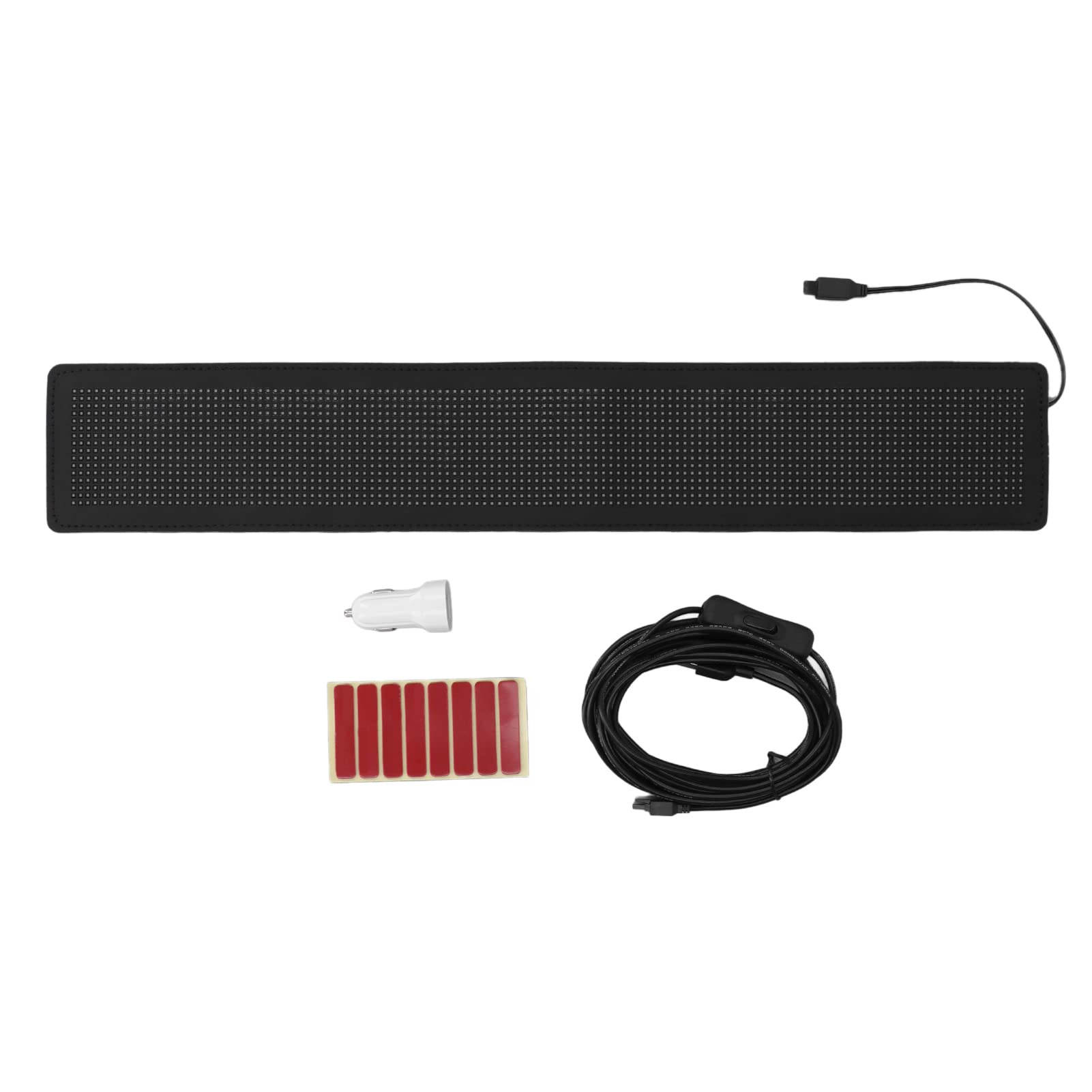 Generic Señal de Desplazamiento LED Programable a Todo Color para Promoción Minorista, Panel Flexible de 532x90mm