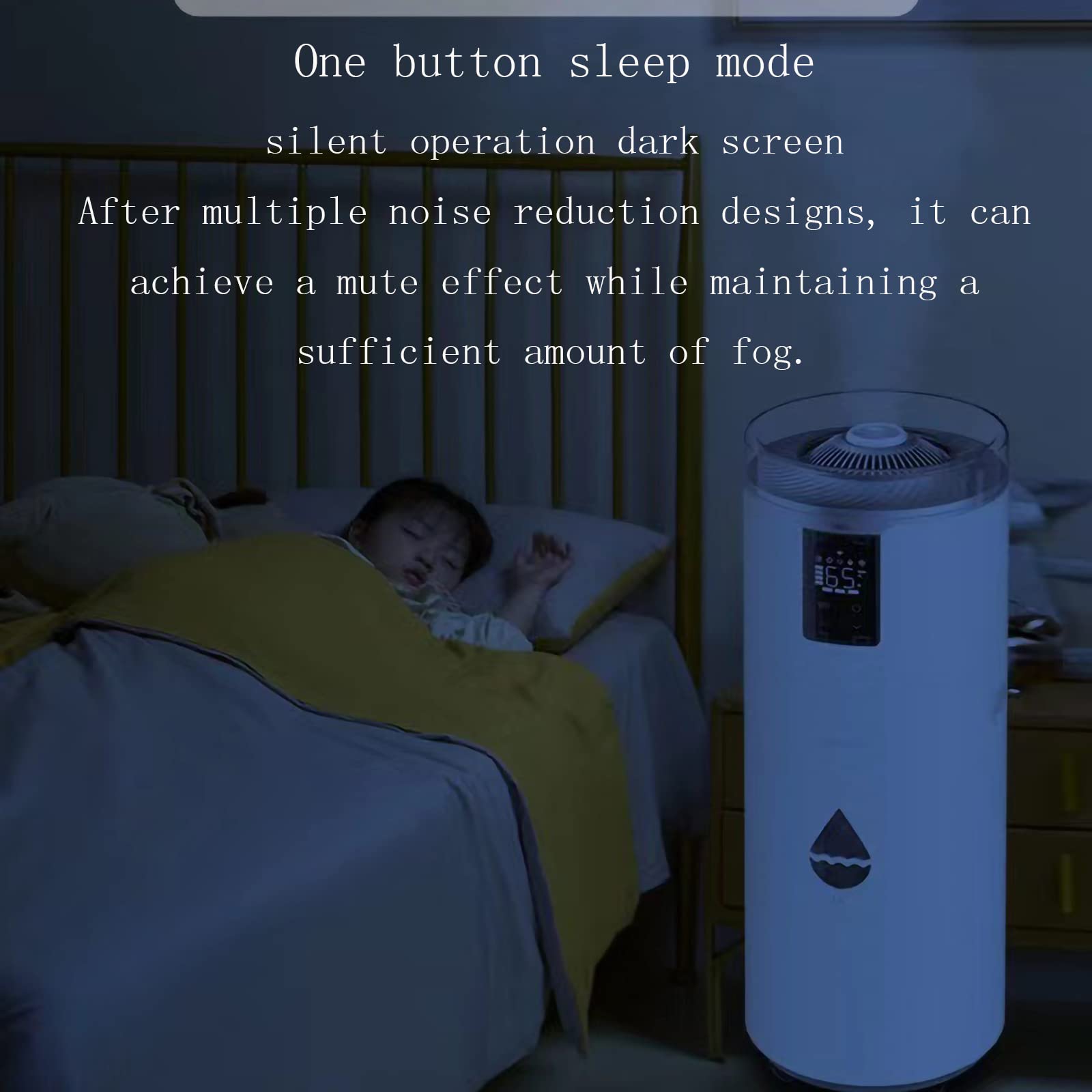 Umidificatore Smart New 17L Grande capacità Grande Nebbia Umidificatore Ufficio Commerciale Industriale Atomizzatore Spray Casa Camera da Letto Supermercato Frutta E Ver,Doppio Nucleo