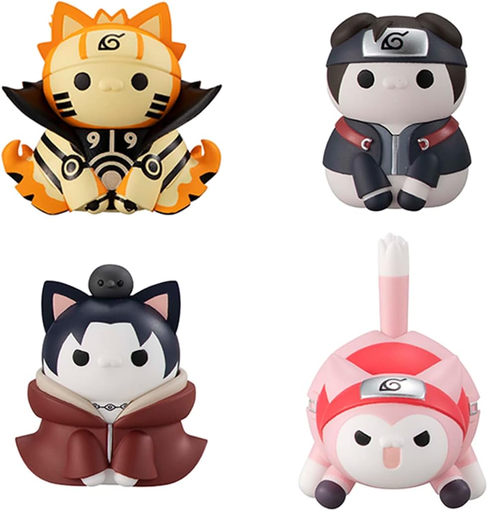 Megahouse - Naruto Shippuden - Nyaruto! Ver. Break Out! Fourth Great Ninja War, Mega Cat Project (Complete Set with Gift)