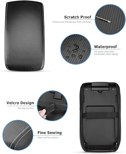 Miniatura 3 de INTGET Funda para reposabrazos de consola central de automóvil para Subaru CrosstrekImpreza, accesorios de cuero 2024, funda de asiento de consola