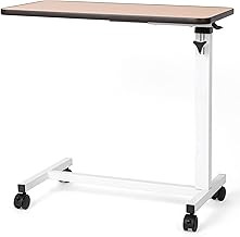 Journey Health Deluxe Adjustable Overbed Table - Bedside Table for Adults & Seniors - Bed Stand for Elderly Adults - Mobility & Daily Living Aids