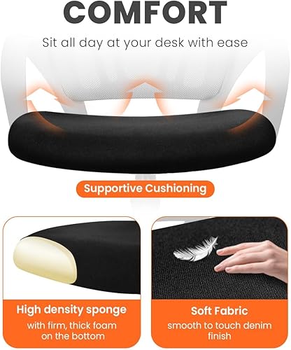 Miniatura 5 de Silla de oficina de NEO Silla de escritorio de computadora para juegos  Cojín ergonómico de espalda media soporte lumbar con ruedas cómodo asiento