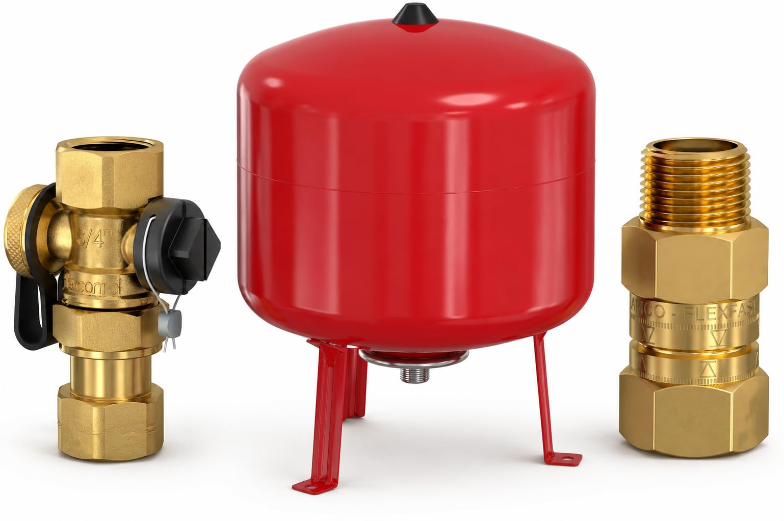 Vase d'expansion 50L 1,5/6 bar Flamco avec raccordement 3/4'' et Flexfast