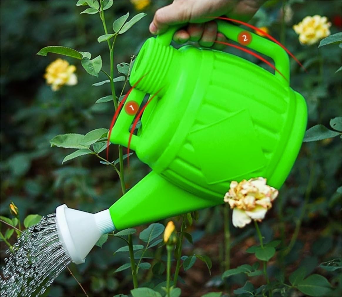 QUQUQ Indoor Outdoor Watering Plants Watering Can Plastic Novelty Pot with Sprinkler Head Animal Kettle for House Watering Equipment(26 * 19 * 43cm)