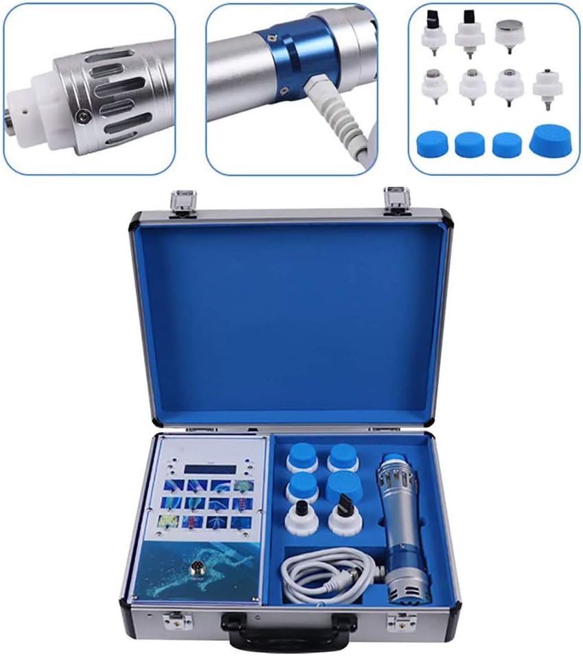 4YANG Máquina de terapia de ondas de choque Masajeador corporal ShockWave, uso para tratamiento de disfunción eréctil ED y masajeador muscular profundo Relax (aprobación CE)
