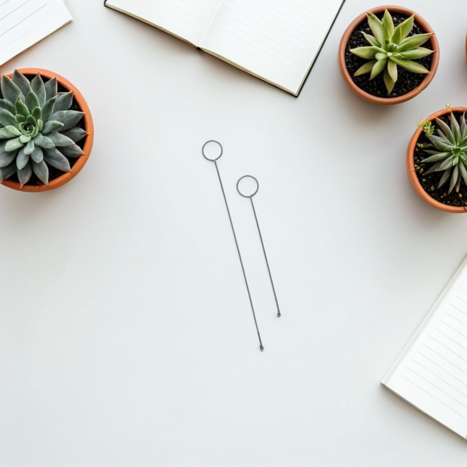 jojofuny 2 Pezzi Ganci Turner per Cucito in Metallo Argento, Accessori Fai da Te per Maglieria e Cucito, Strumento per Artigianato e Lavori Manuali
