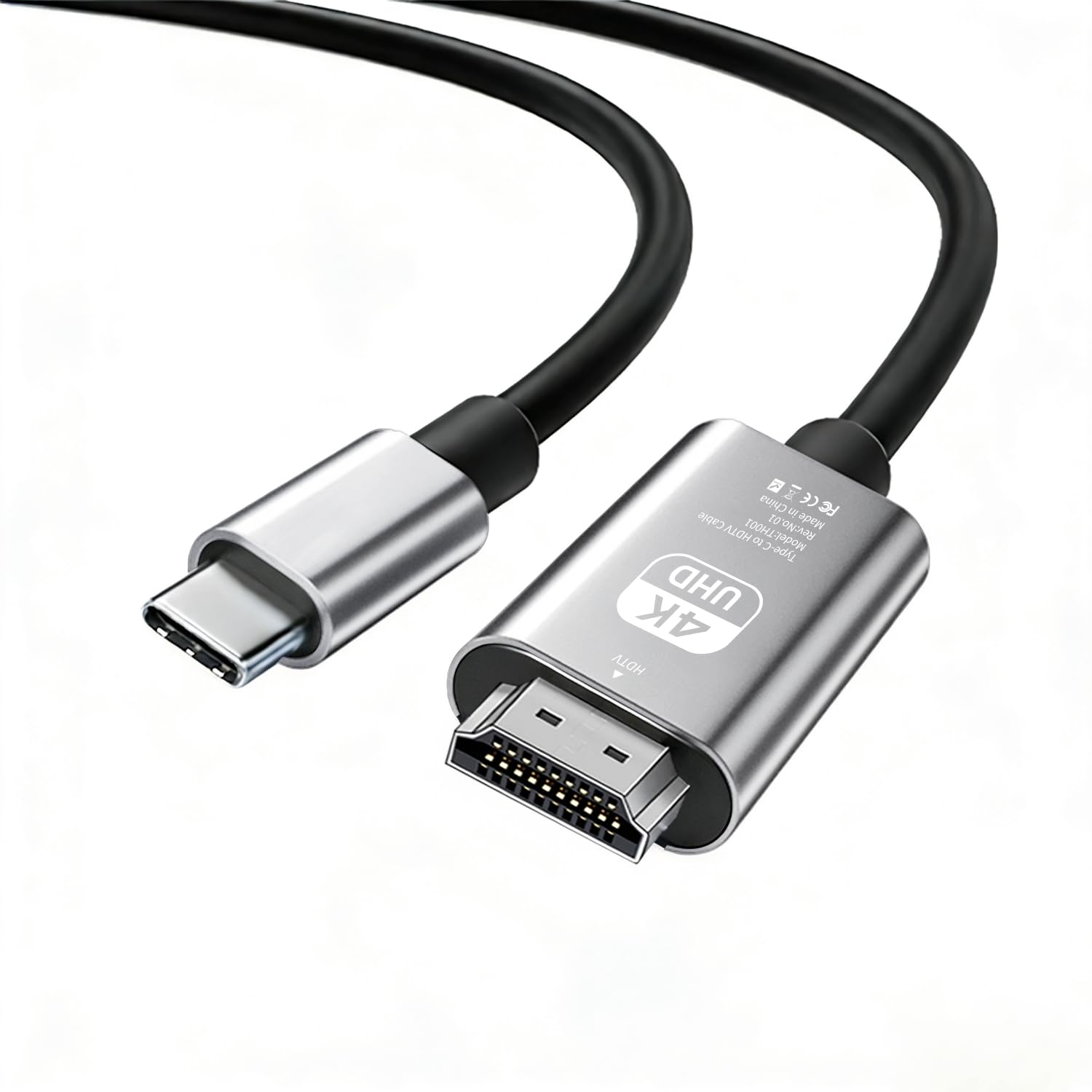 HDMI Type-C to HDMI ケーブル 1.8m【4K 対応 HDR対…