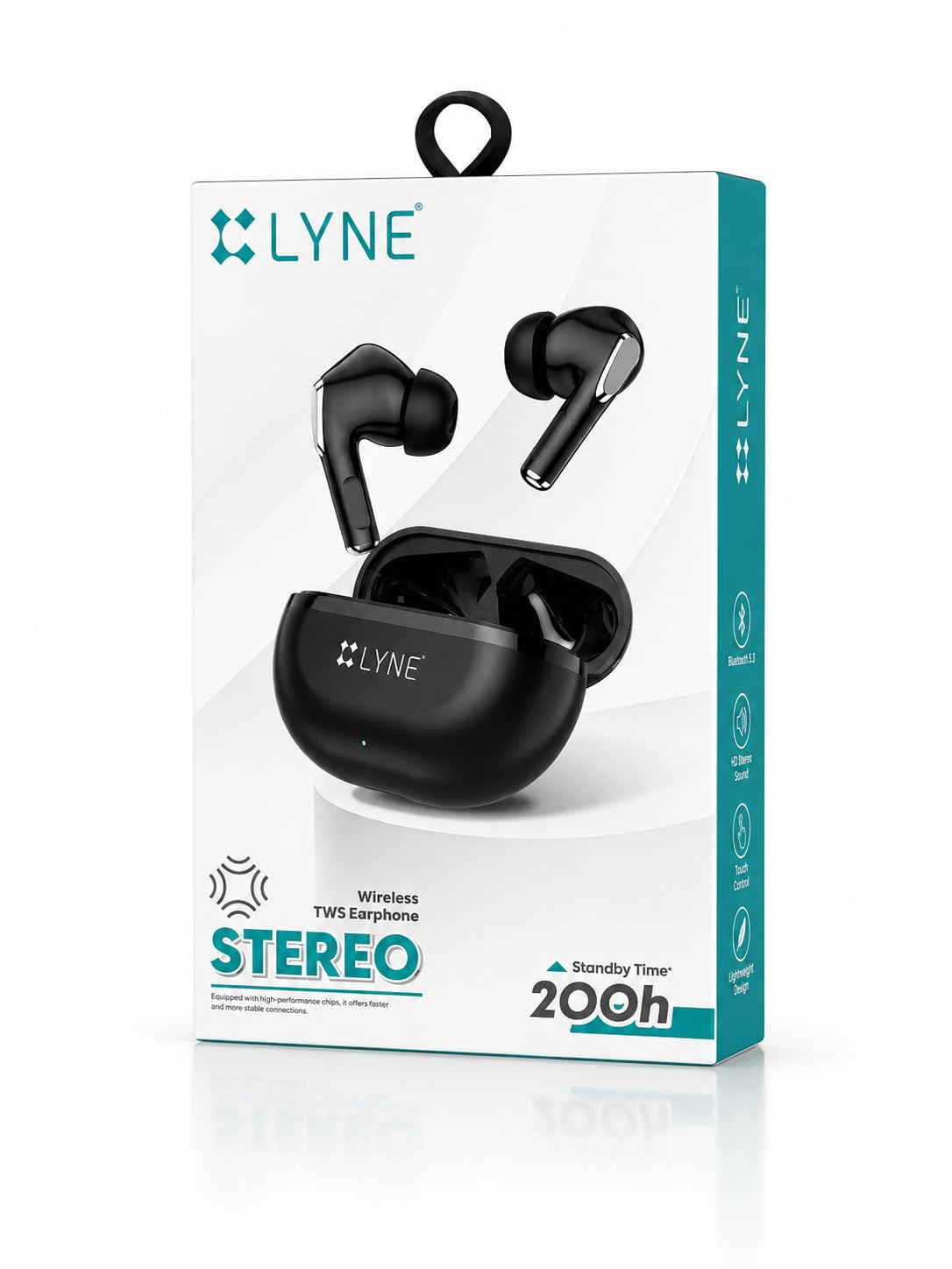 LYNE START-10 Wireless TWS Earphone, Bluetooth 5.4, HD Stereo Sound, Touch Control, 200h Standby, Built-in Mic-image-47