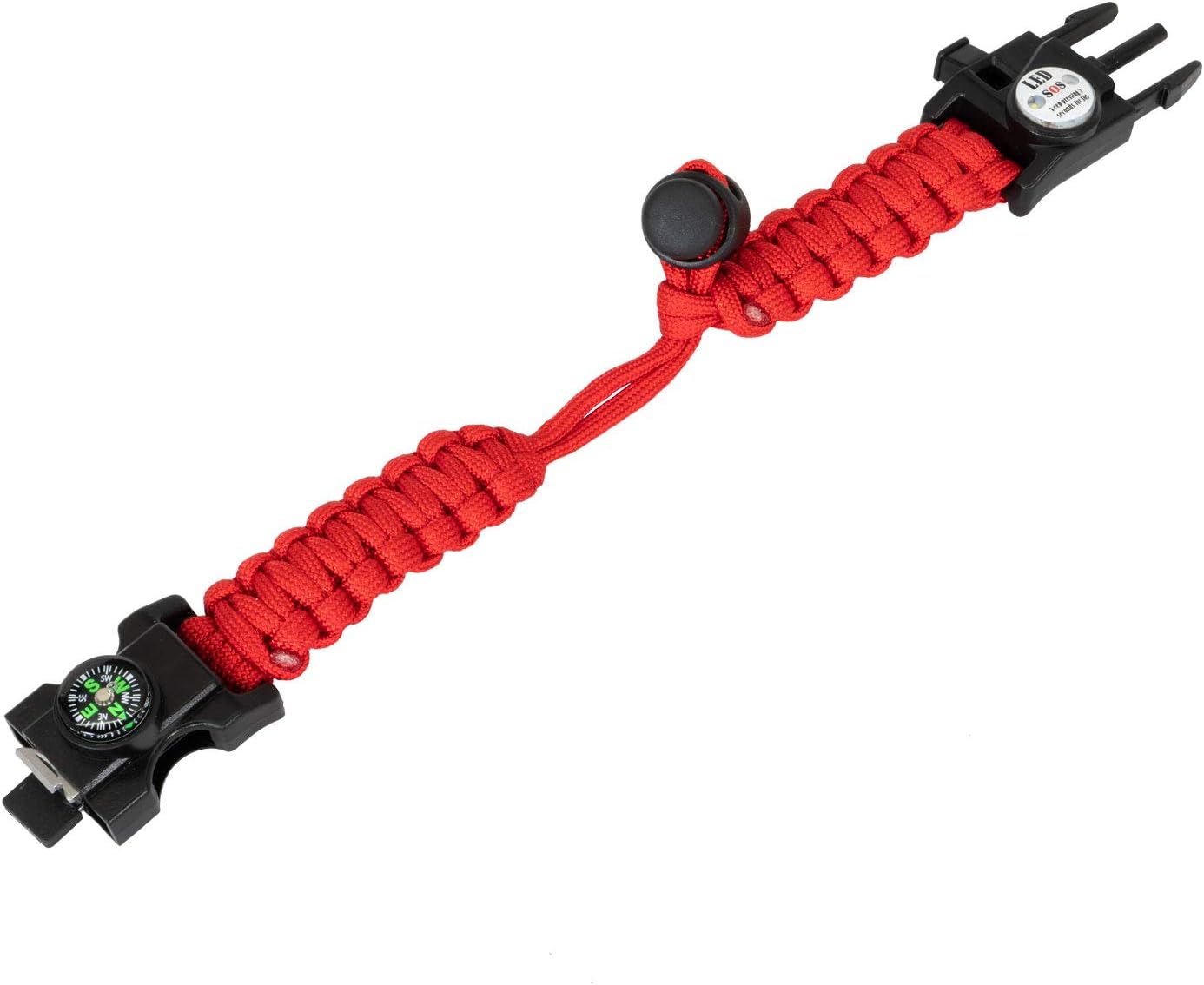 Deco Gear FPT100BK Tactical Flashlight and Pen Set + 2-Pack Survival Bracelet Gift Bundle