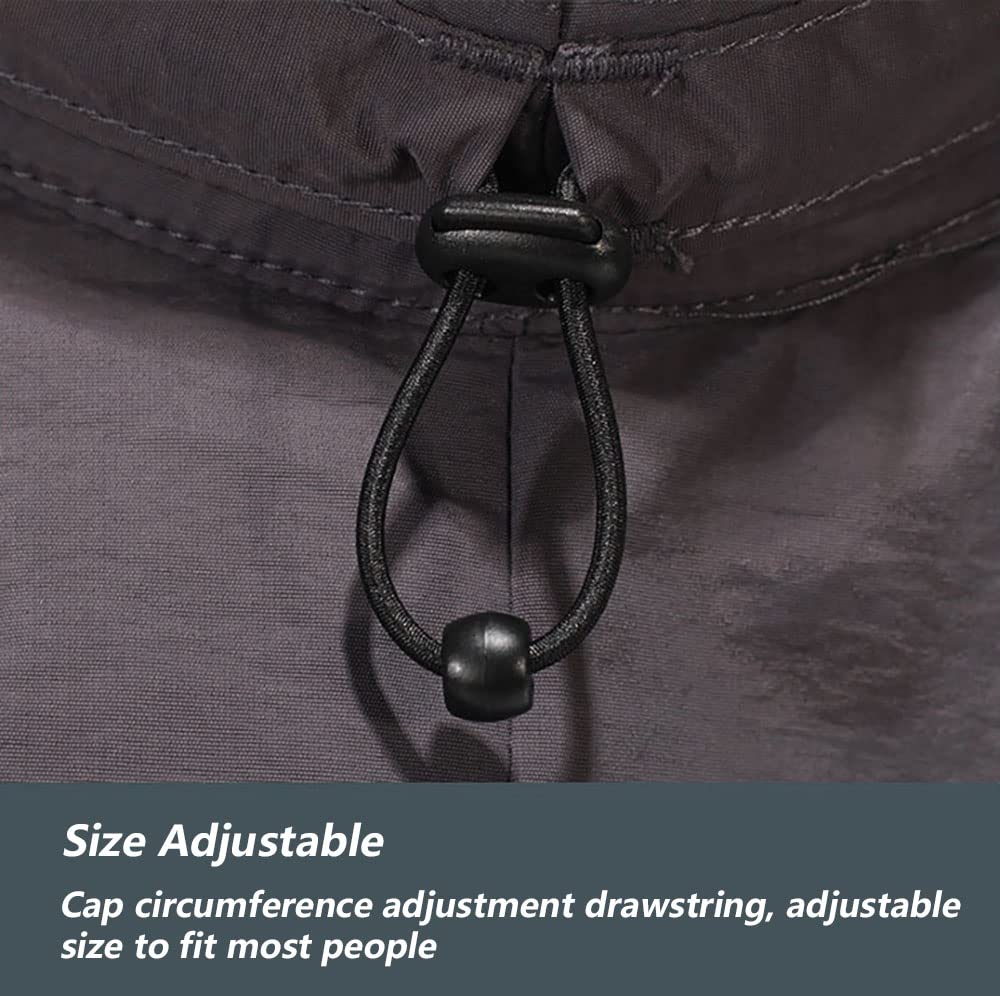 Cappello da sole per esterni, pieghevole, UPF50+, a tesa larga, per uomini e donne, impermeabile, per pesca, escursionismo, arrampicata