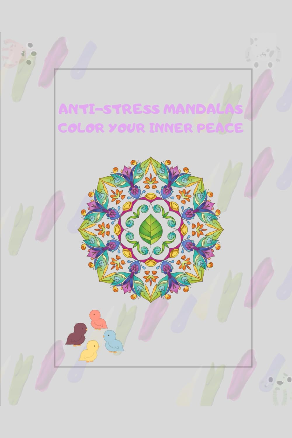 Stress Relief: Adult Coloring Book with mandalas